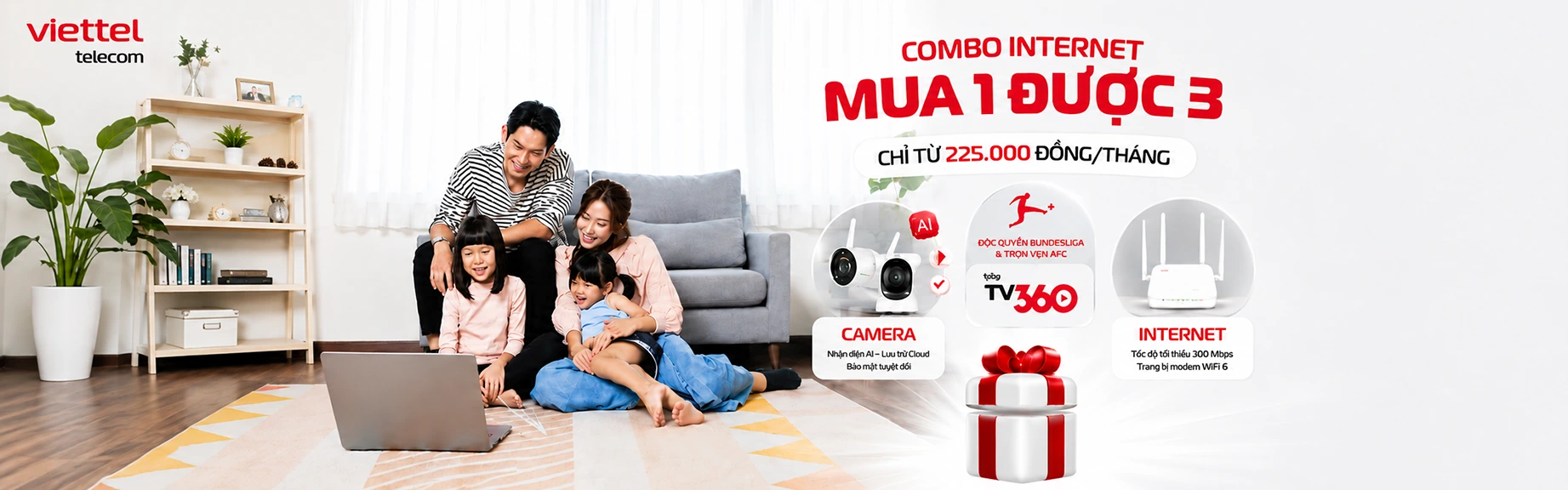 Mua 1 được 3 Viettel